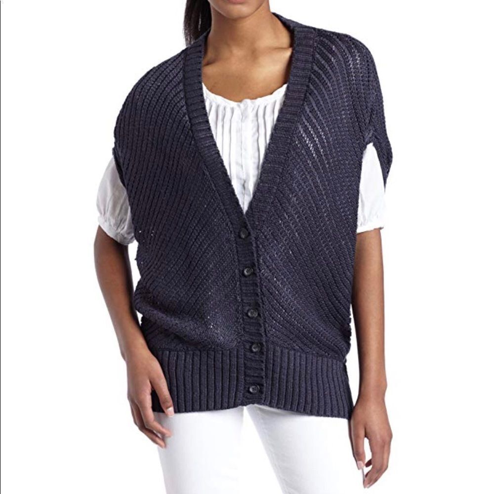 NWT Calvin‎ Klein cacoom cardigan vest Sz PM